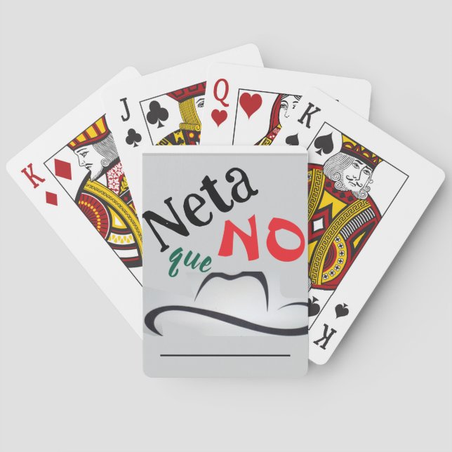 Neta que No! Poker Cards (Back)