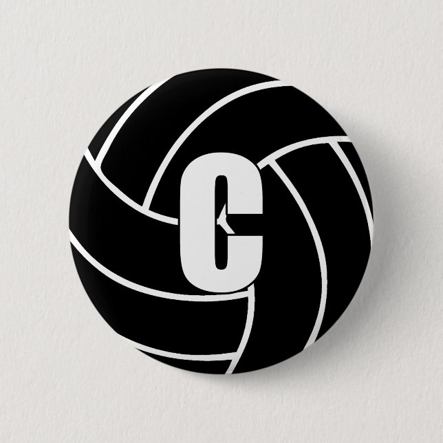 Netball Center C Pinback Button (Front)