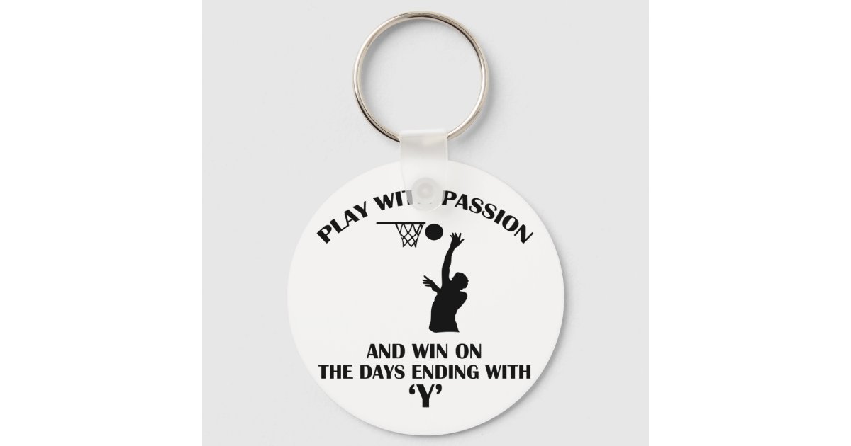 netball design keychain | Zazzle