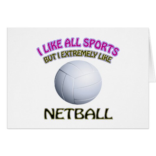 Netball designs cards (Front Horizontal)