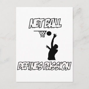 netball designs postcard