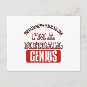 netball genius postcard
