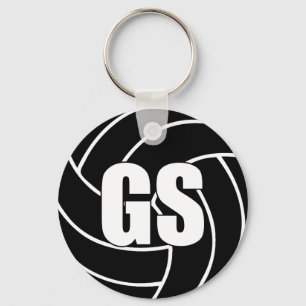 Netball Goal Shooter GS Key Ring