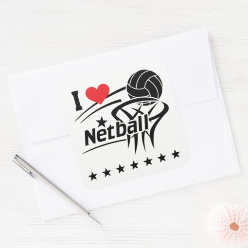 Netball Round Sticker Netball, I Love Netball, Sticker | Zazzle