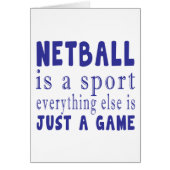 NETBALL JUST A GAME (Front)