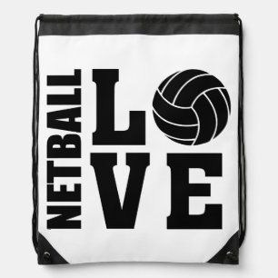 Netball Love, Netball Drawstring Bag