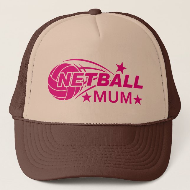 Netball Mum, Netball Trucker Hat (Front)