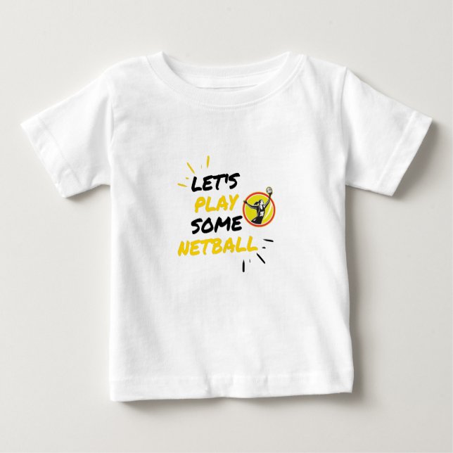 Netball player baby T-Shirt (Front)