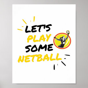 Netball player poster