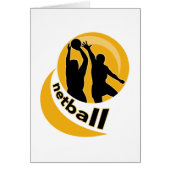 Netball player shooting blocking the shot (Front)