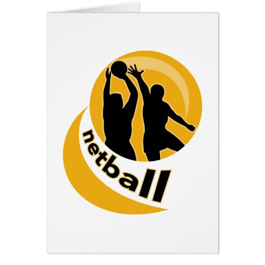 Netball player shooting blocking the shot cards (Front)