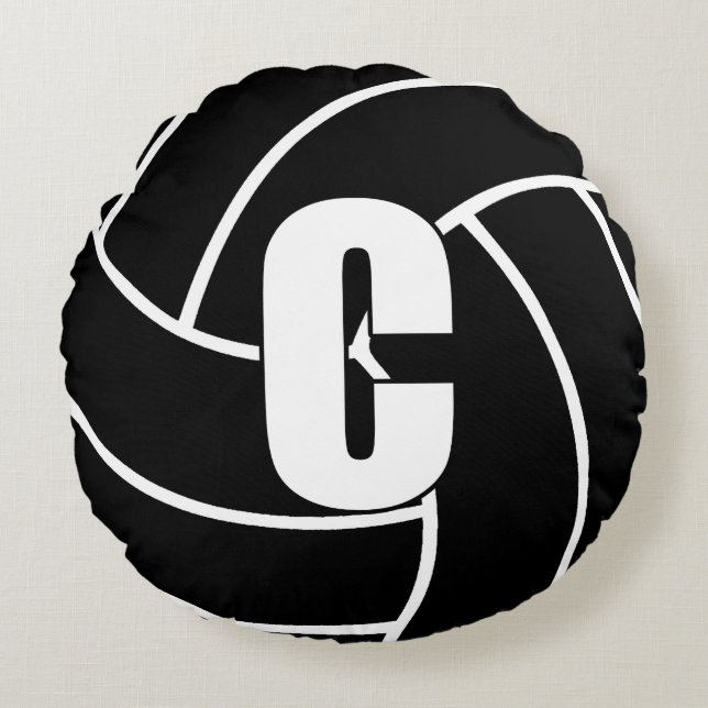 Netball Players - Center - C Round Pillow (Front)