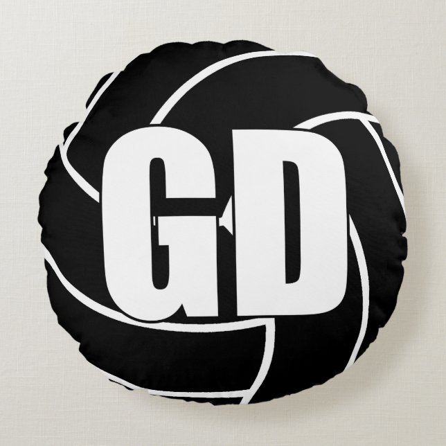 Netball Players - Goal Defense - GD Round Pillow (Front)