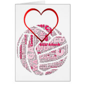 Netball Positions Heart and Ball Design (Front)