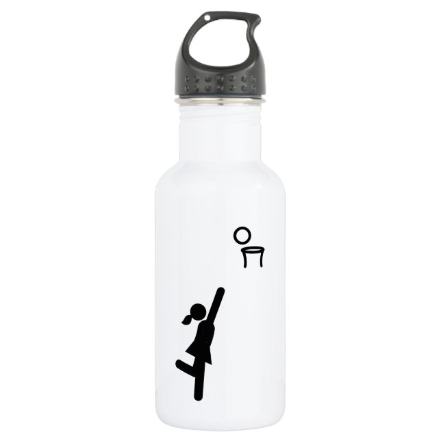 Netball Stainless Steel Water Bottle (Front)