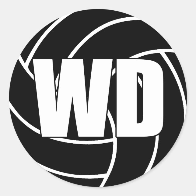 Netball Wing Defense, WD, Netball Team Stickers (Front)