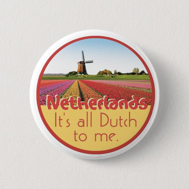 NETHELANDS PINBACK BUTTON (Front)