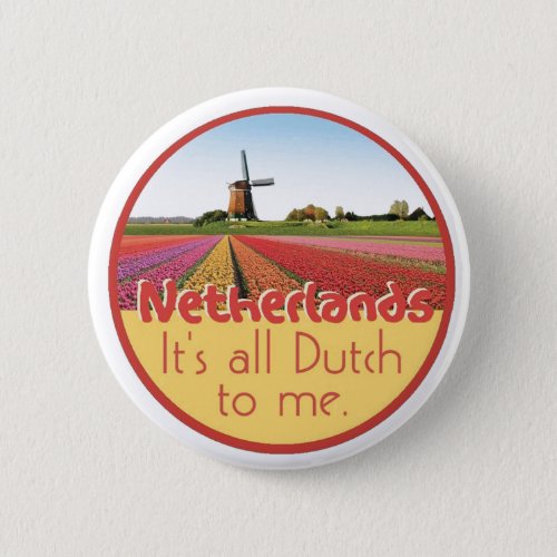 NETHELANDS PINBACK BUTTON