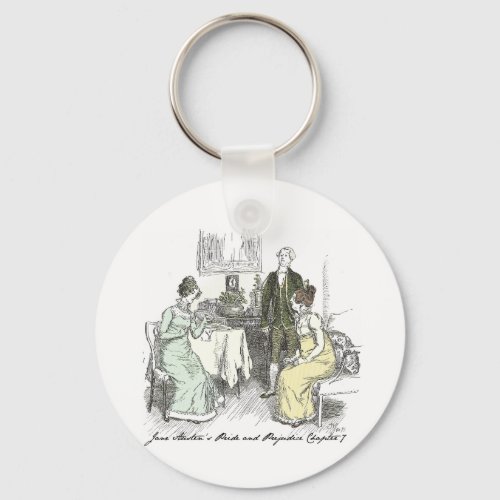 Netherfield Notes _ Jane Austen Pride  Prejudice Keychain