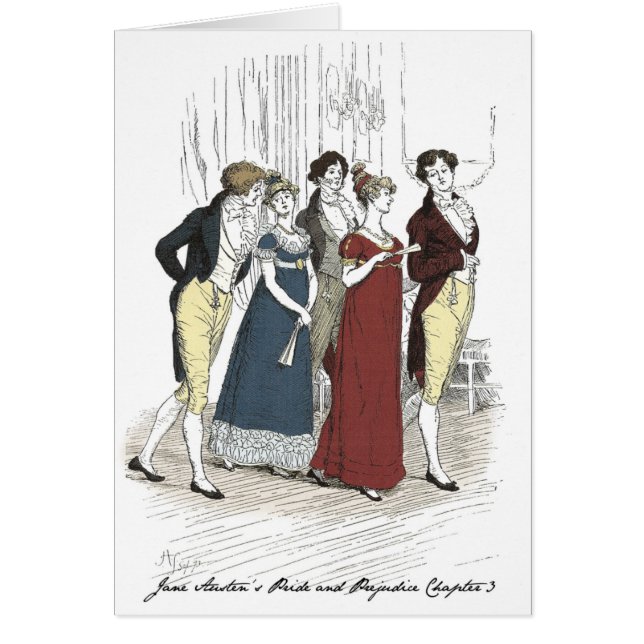 Netherfield Party Arrives  - Pride & Prejudice Cards (Front)