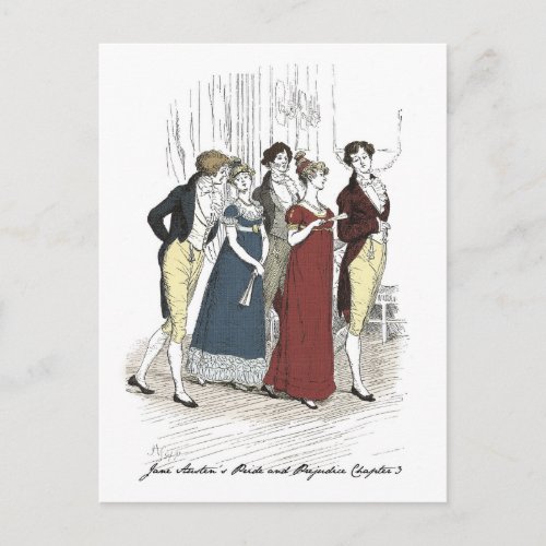 Netherfield Party Arrives  _ Pride  Prejudice Postcard