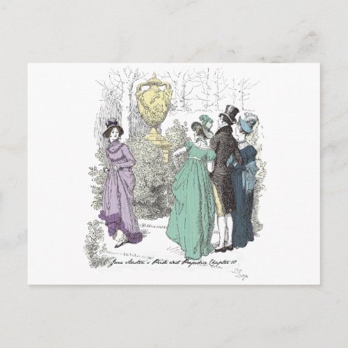 Netherfield Path _ Jane Austen Pride  Prejudice Postcard