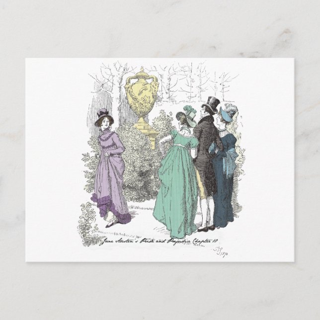 Netherfield Path - Jane Austen Pride & Prejudice Postcard (Front)