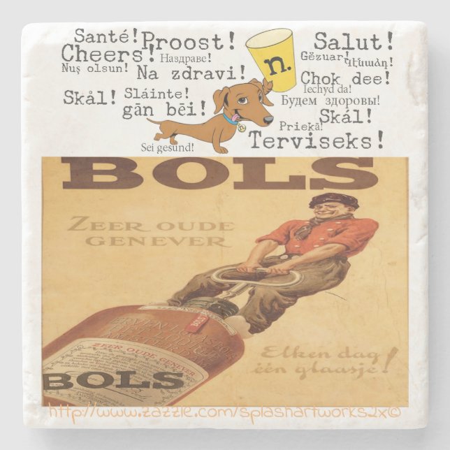 "Netherland Beer" Stone Coaster (Front)