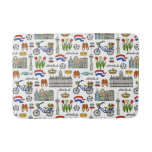 Netherland Doodle Pattern Bath Mat