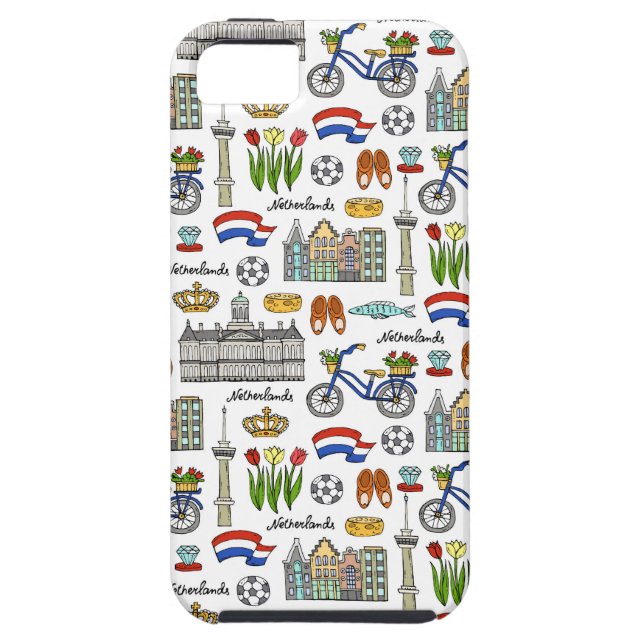 Netherland Doodle Pattern Case-Mate iPhone Case (Back)