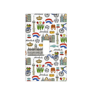 Netherland Doodle Pattern Light Switch Cover