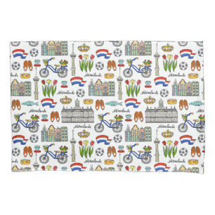 Netherland Doodle Pattern Pillow Case