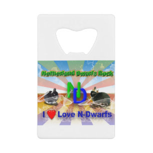 Netherland Dwarf Bunny Credit Card Bottle Opener