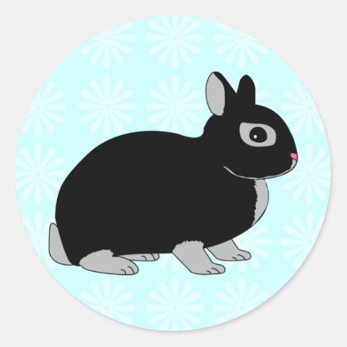 Netherland Dwarf Rabbit Classic Round Sticker