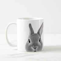 Netherland Dwarf rabbit Grey, original painting by Coffee Mug