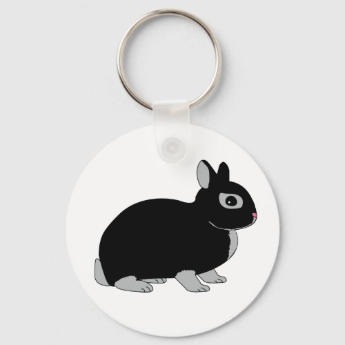 Netherland Dwarf Rabbit Keychain