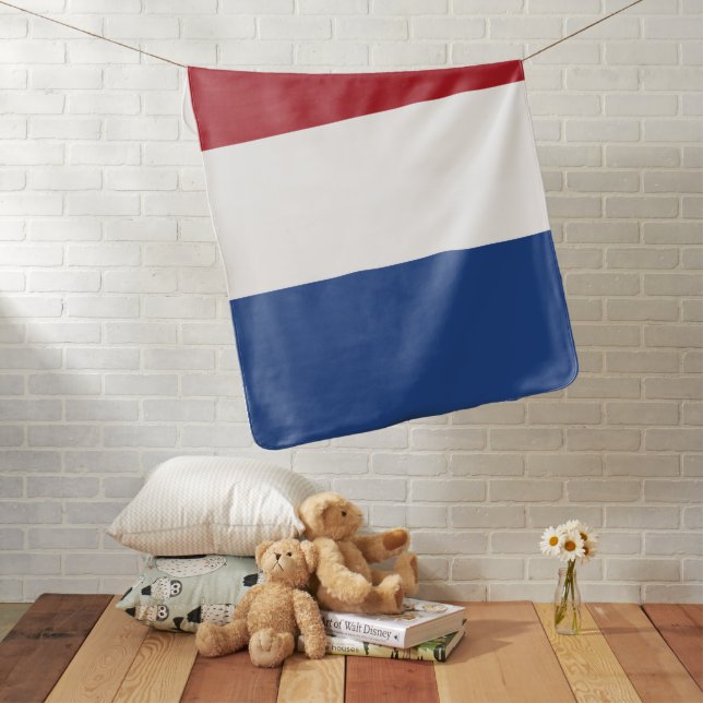 Netherland flag baby blanket (In Situ)