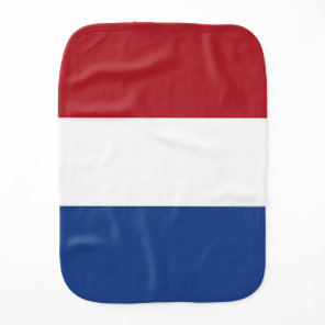 Netherland flag baby burp cloth
