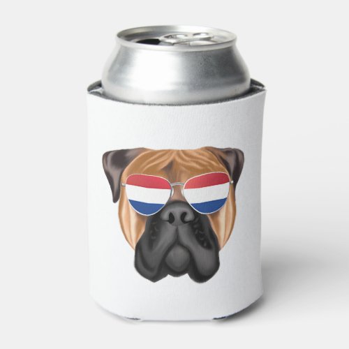 Netherland Flag Bullmastiff Dog Holland Can Cooler