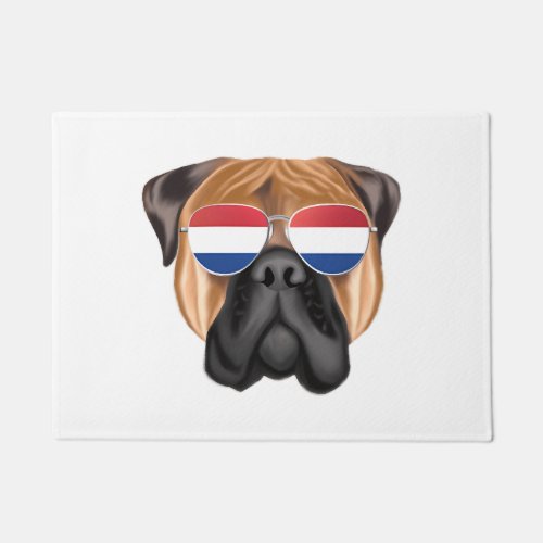 Netherland Flag Bullmastiff Dog Holland Doormat