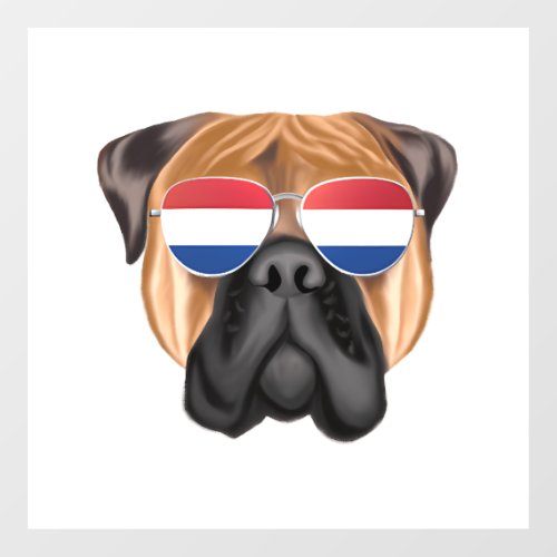 Netherland Flag Bullmastiff Dog Holland Floor Decals