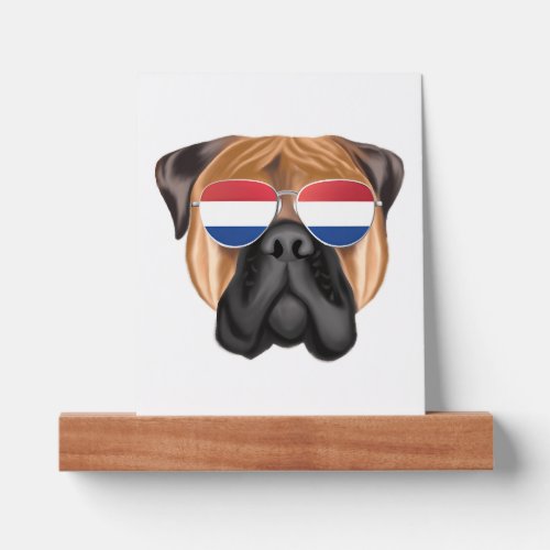 Netherland Flag Bullmastiff Dog Holland Picture Ledge