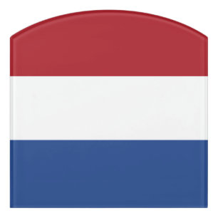 Netherland flag door sign