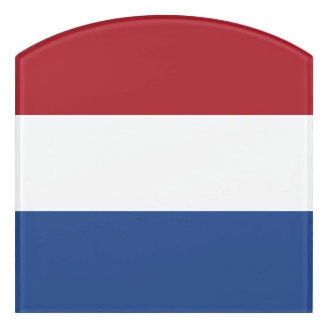 Netherland flag door sign (Contour Front)