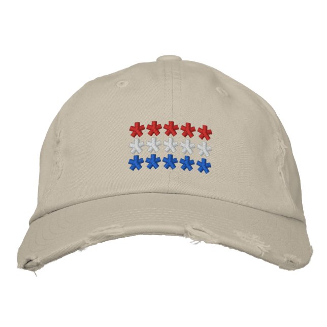 Netherland Flag Embroidered Baseball Hat (Front)