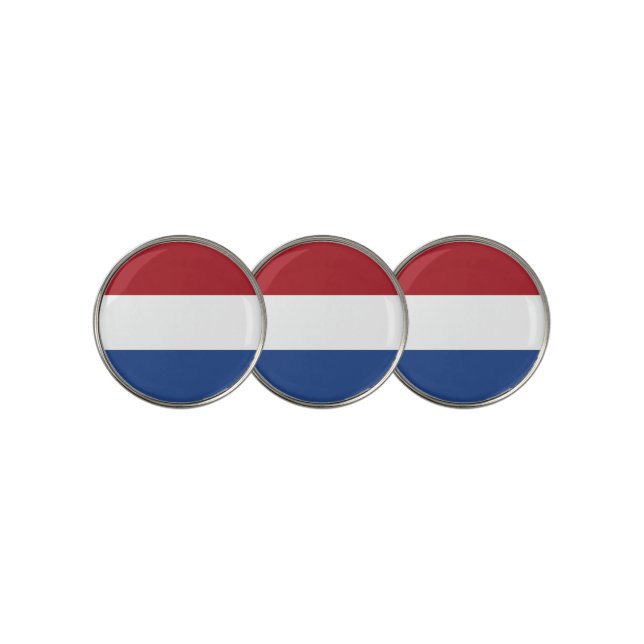 Netherland flag golf ball marker (3 Up)