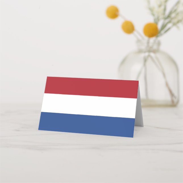 Netherland flag place card (Front)