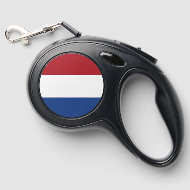 Netherland flag retractable pet leash  (Front)