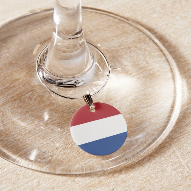 Netherland flag wine charm (In Situ)