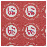 Netherlander Red LOVE Flag Personalized  Fabric